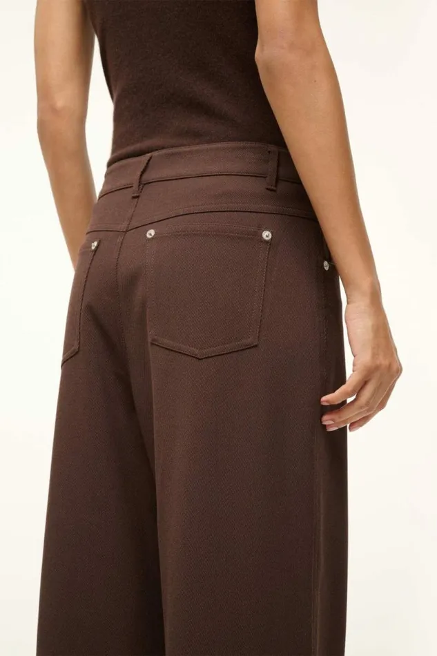 STAUD Pants and Shorts GRAYSON PANT Dark Chocolate 8211 Women STAUD Pants and Shorts GRAYSON PANT Dark Chocolate 8211 Women