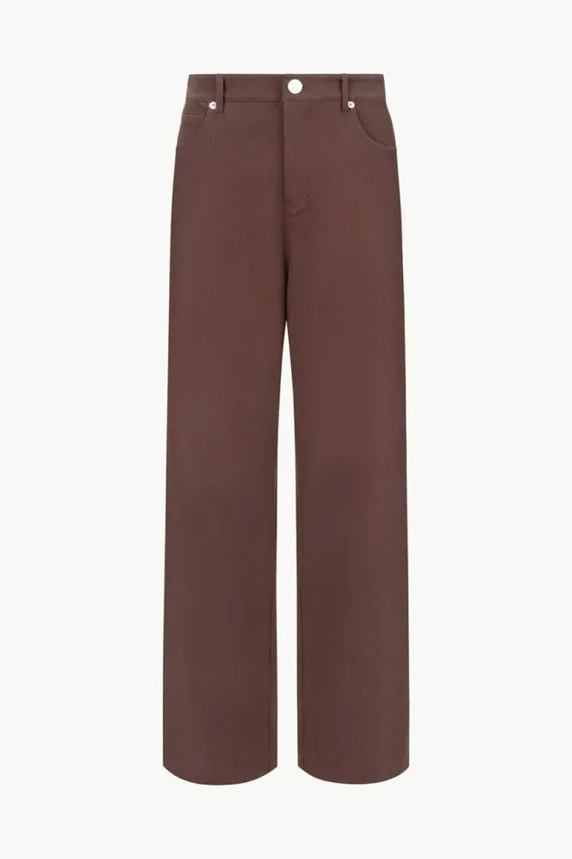 STAUD Pants and Shorts GRAYSON PANT Dark Chocolate 8211 Women STAUD Pants and Shorts GRAYSON PANT Dark Chocolate 8211 Women
