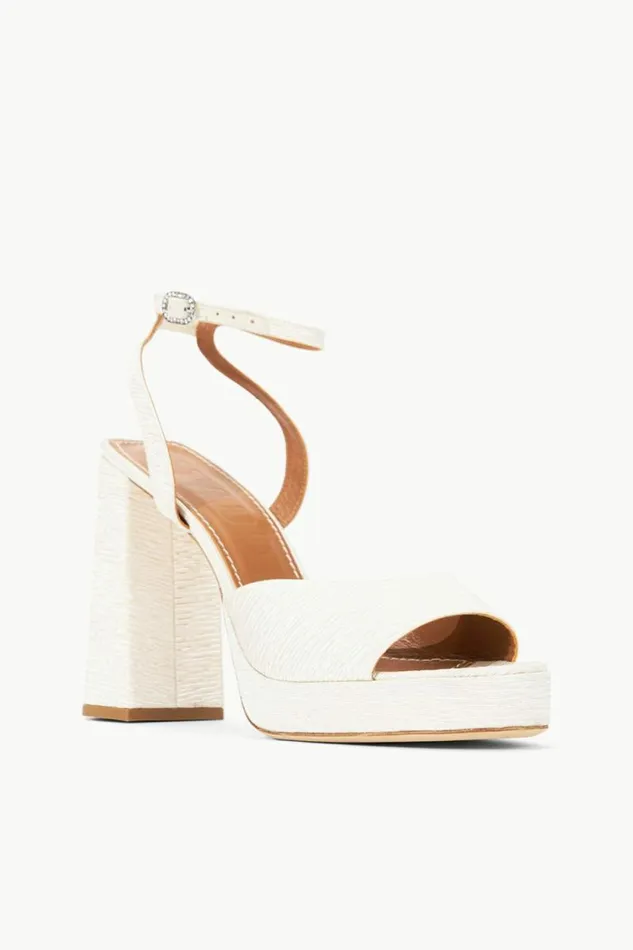 STAUD Platforms and Wedges SOLANGE PLATFORM White 8211 Women STAUD Platforms and Wedges SOLANGE PLATFORM White 8211 Women