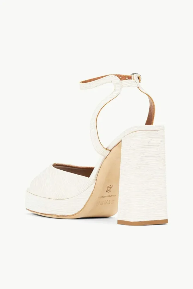 STAUD Platforms and Wedges SOLANGE PLATFORM White 8211 Women STAUD Platforms and Wedges SOLANGE PLATFORM White 8211 Women