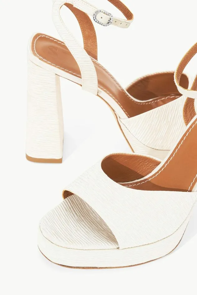 STAUD Platforms and Wedges SOLANGE PLATFORM White 8211 Women STAUD Platforms and Wedges SOLANGE PLATFORM White 8211 Women
