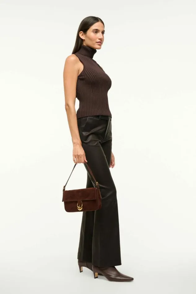STAUD Shoulder HARLOW BAG Mahogany Suede 8211 Women