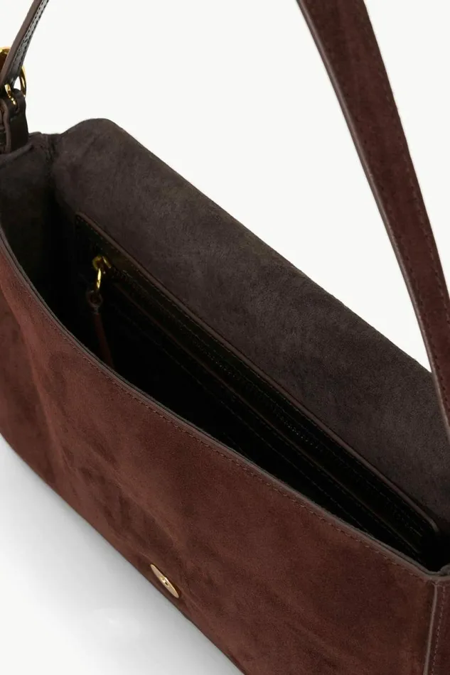 STAUD Shoulder HARLOW BAG Mahogany Suede 8211 Women