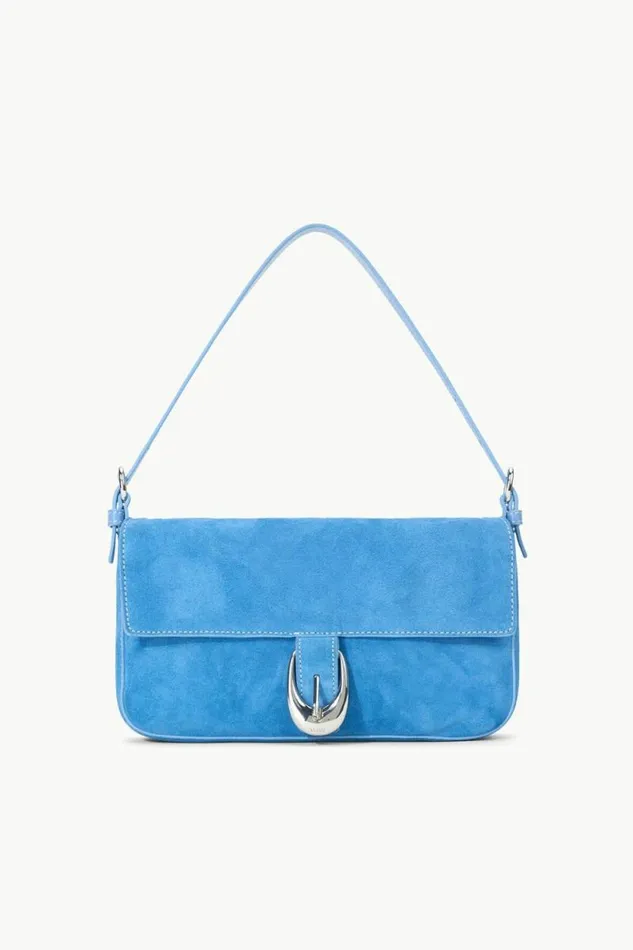 STAUD Shoulder HARLOW BAG Staud Blue Suede 8211 Women