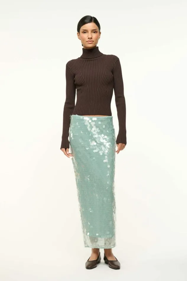 STAUD Skirts CASEY SKIRT Mist 8211 Women