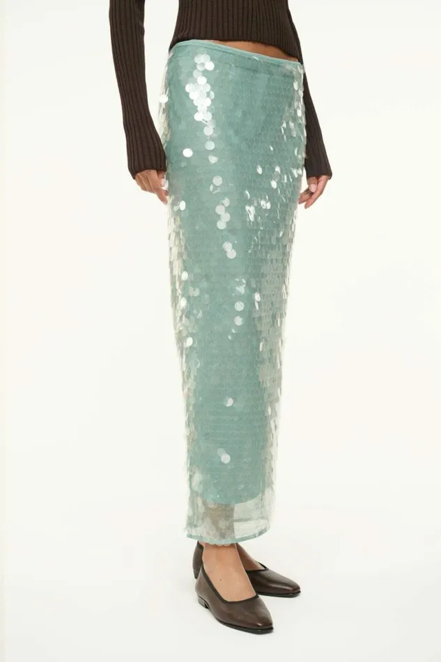 STAUD Skirts CASEY SKIRT Mist 8211 Women STAUD Skirts CASEY SKIRT Mist 8211 Women