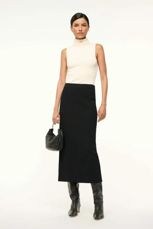 STAUD Skirts LYLE SKIRT Black 8211 Women