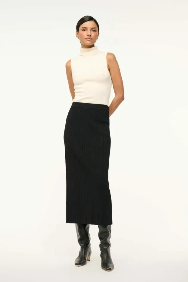 STAUD Skirts LYLE SKIRT Black 8211 Women