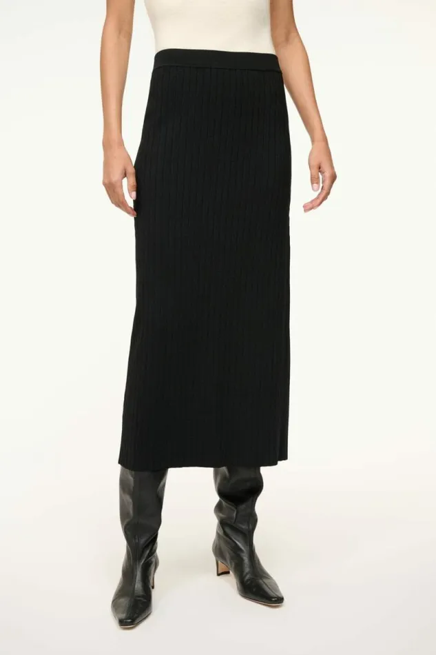 STAUD Skirts LYLE SKIRT Black 8211 Women