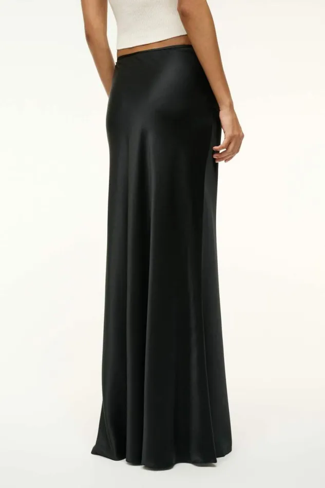 STAUD Skirts ODIN SILK SKIRT Black 8211 Women STAUD Skirts ODIN SILK SKIRT Black 8211 Women