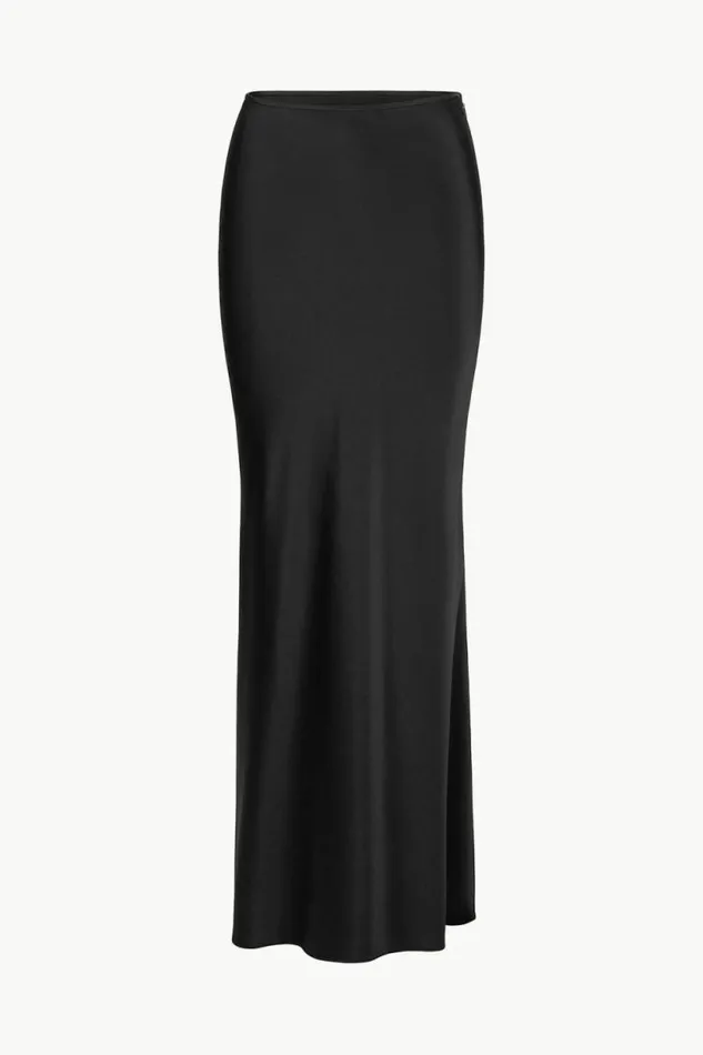 STAUD Skirts ODIN SILK SKIRT Black 8211 Women STAUD Skirts ODIN SILK SKIRT Black 8211 Women