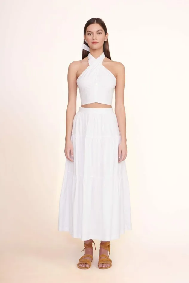 STAUD Skirts SEA SKIRT White 8211 Women