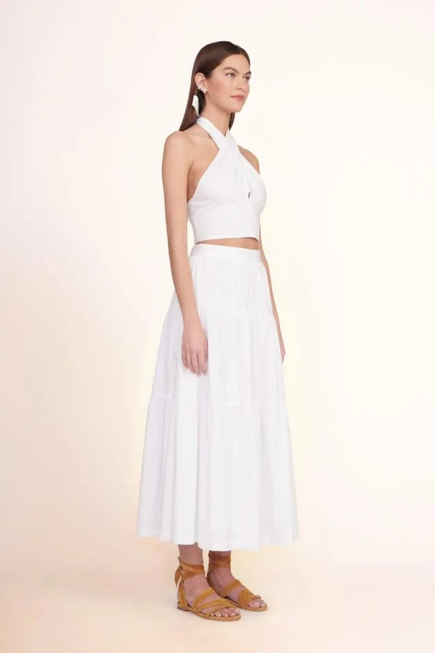 STAUD Skirts SEA SKIRT White 8211 Women