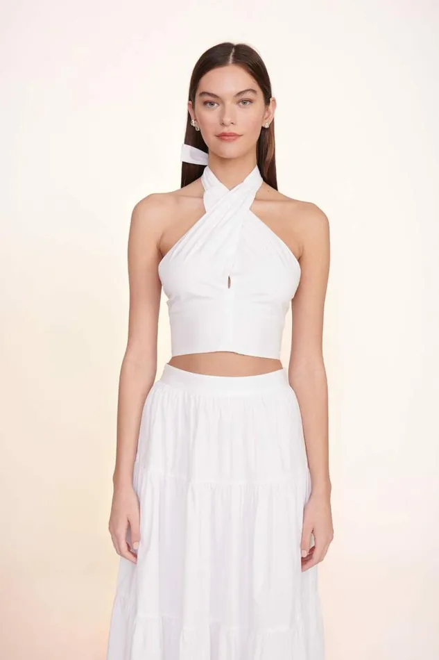 STAUD Skirts SEA SKIRT White 8211 Women
