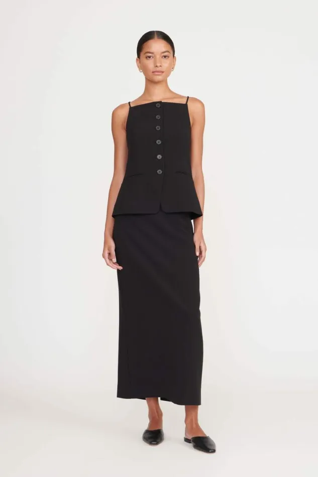 STAUD Skirts SMITH SKIRT Black 8211 Women
