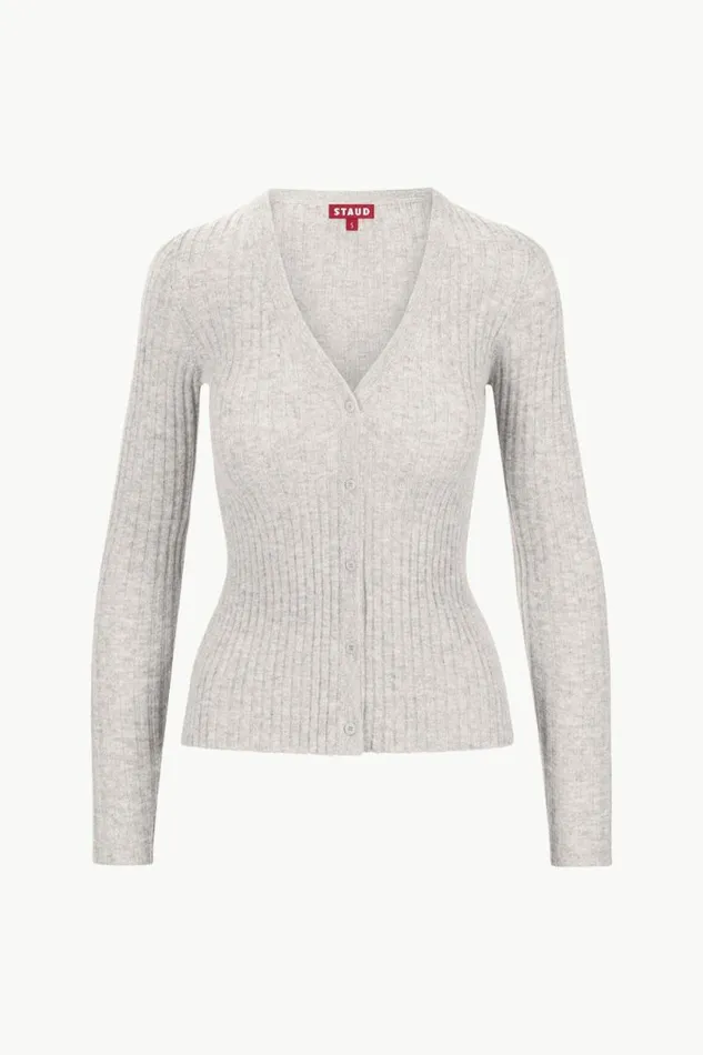 STAUD Sweaters CARGO CASHMERE SWEATER Heather Grey 8211 Women