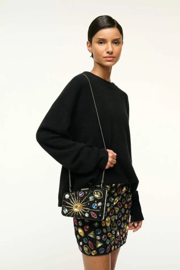 STAUD The Evening Edit CARMELLA BEADED CLUTCH Black Celestial 8211 Women STAUD The Evening Edit CARMELLA BEADED CLUTCH Black Celestial 8211 Women