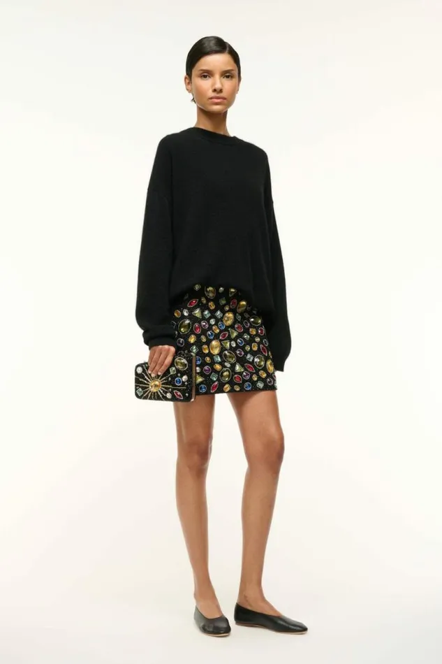 STAUD The Evening Edit CARMELLA BEADED CLUTCH Black Celestial 8211 Women STAUD The Evening Edit CARMELLA BEADED CLUTCH Black Celestial 8211 Women