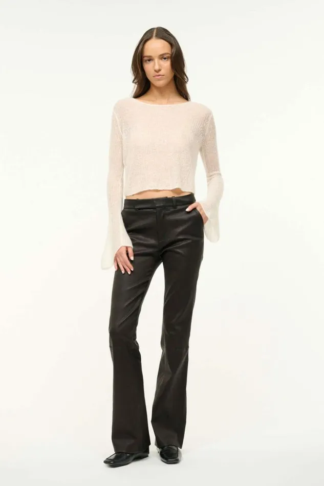 STAUD The Knit Shop PARKER SWEATER Ivory 8211 Women STAUD The Knit Shop PARKER SWEATER Ivory 8211 Women