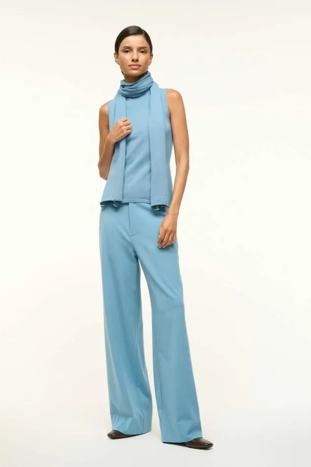 STAUD Tops CANAL TOP Slate Blue 8211 Women