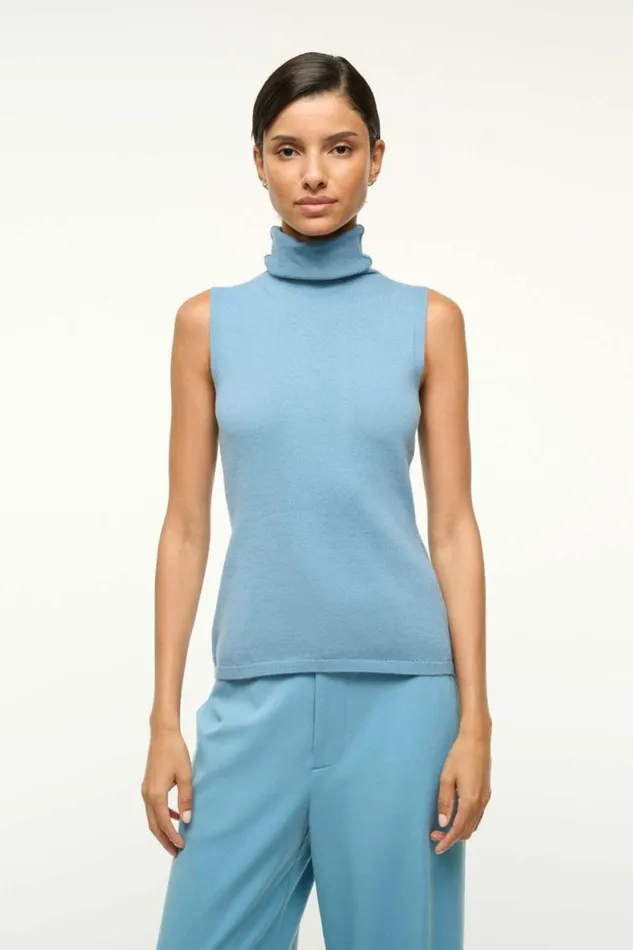 STAUD Tops CANAL TOP Slate Blue 8211 Women STAUD Tops CANAL TOP Slate Blue 8211 Women