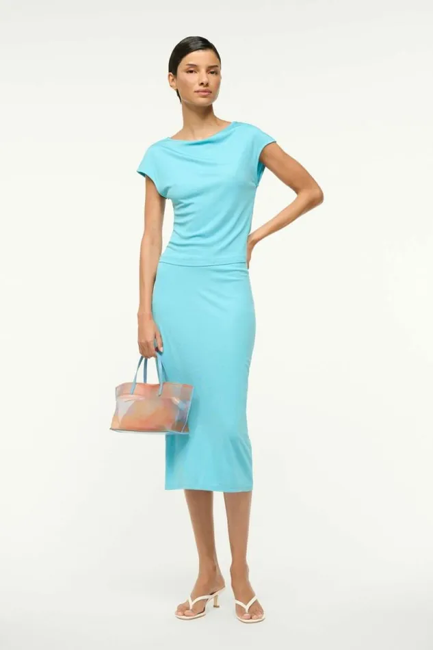 STAUD Tops SUNISA TOP Aqua 8211 Women