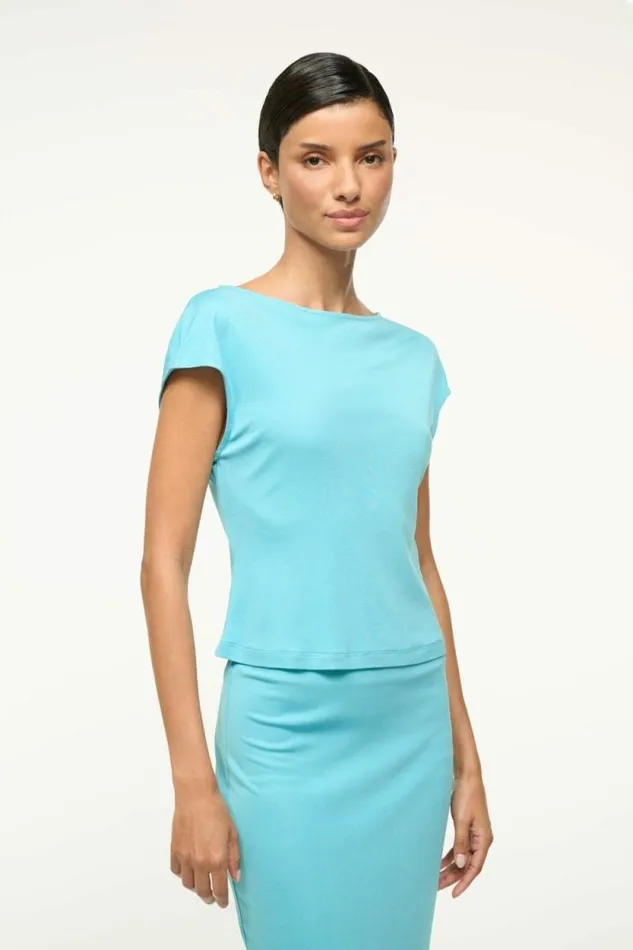 STAUD Tops SUNISA TOP Aqua 8211 Women