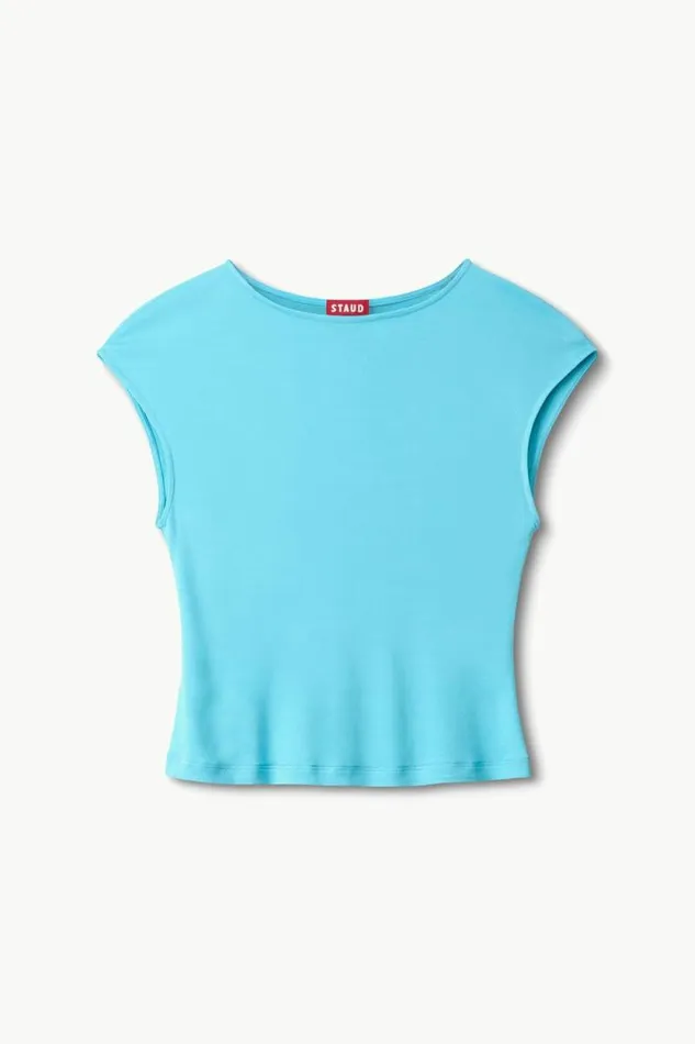 STAUD Tops SUNISA TOP Aqua 8211 Women