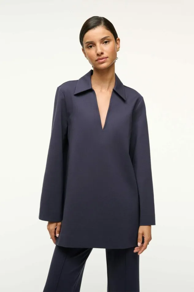 STAUD Tops SUZY TUNIC Navy 8211 Women