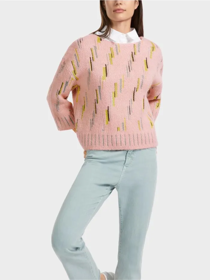 Strick Damen Marc Cain Sweater In Deutschland Gestrickt Soft Powder Pink