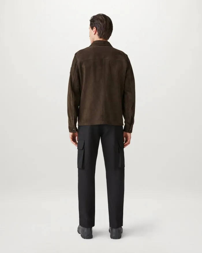 Suede and Shearling Jackets Men Belstaff Continental Jacket Burnt Oak