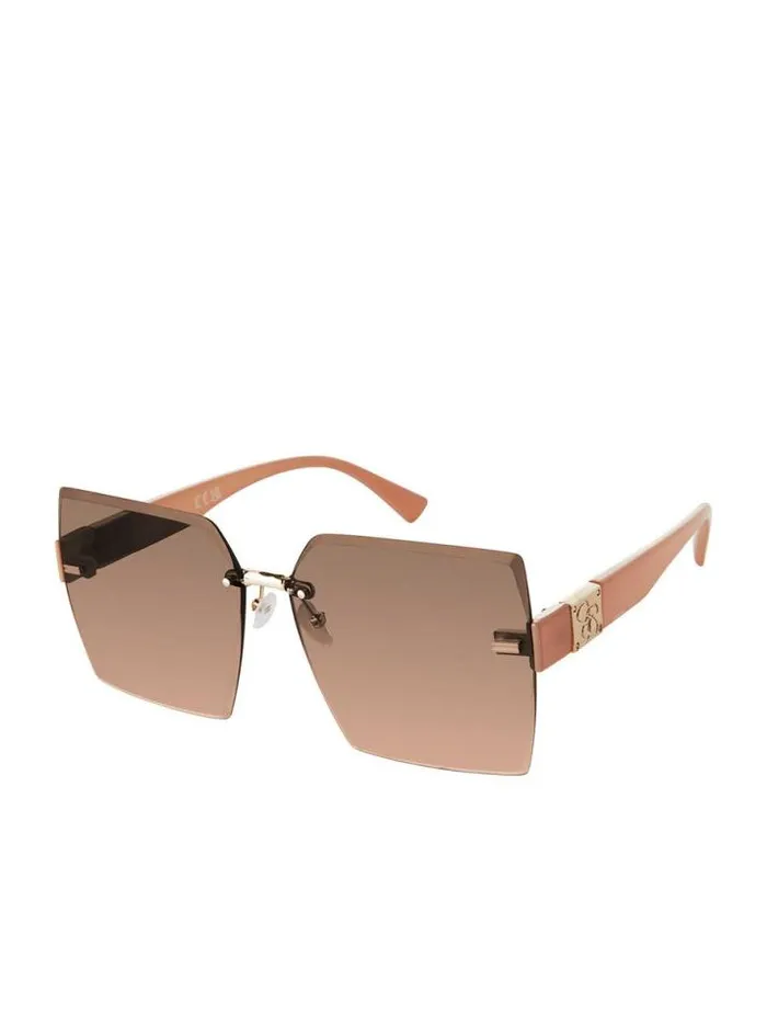 Sunglasses Accessories Jessica Simpson Oversized Rimless Square Sunglasses In Rose Gold