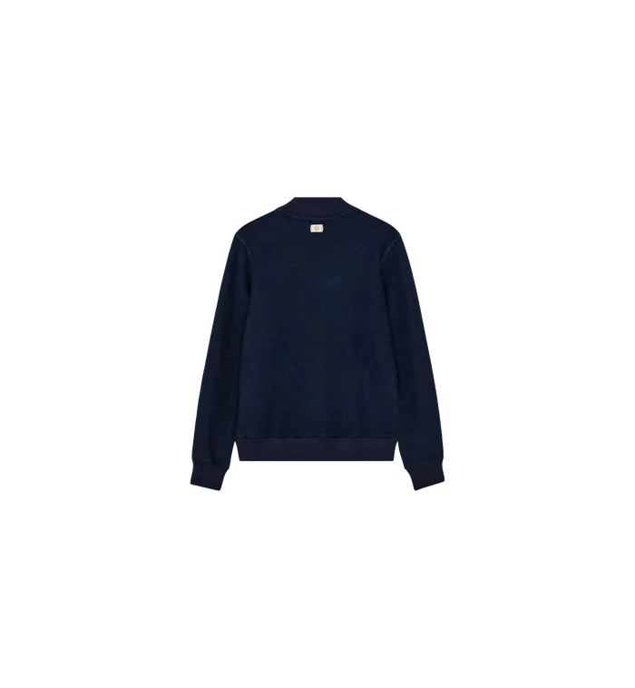 Sweatshirts MOS MOSH Men MMGCassey Zip Pullover Sweat Indigo Blue