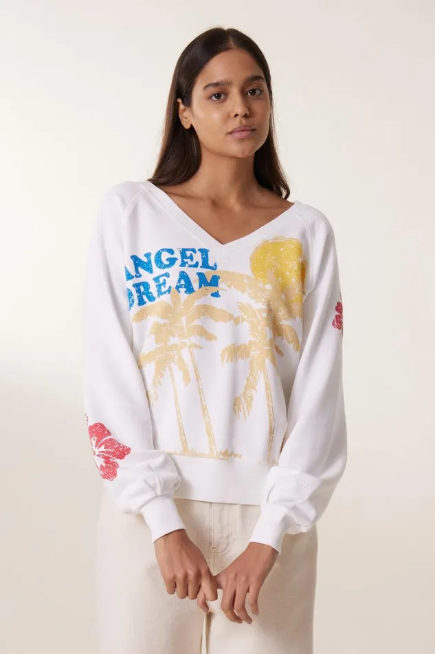 Sweatshirts Women Leon and Harper Shiva Dream Sweatshirt White
