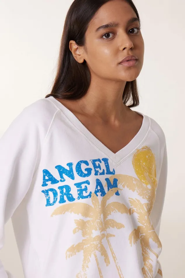 Sweatshirts Women Leon and Harper Shiva Dream Sweatshirt White