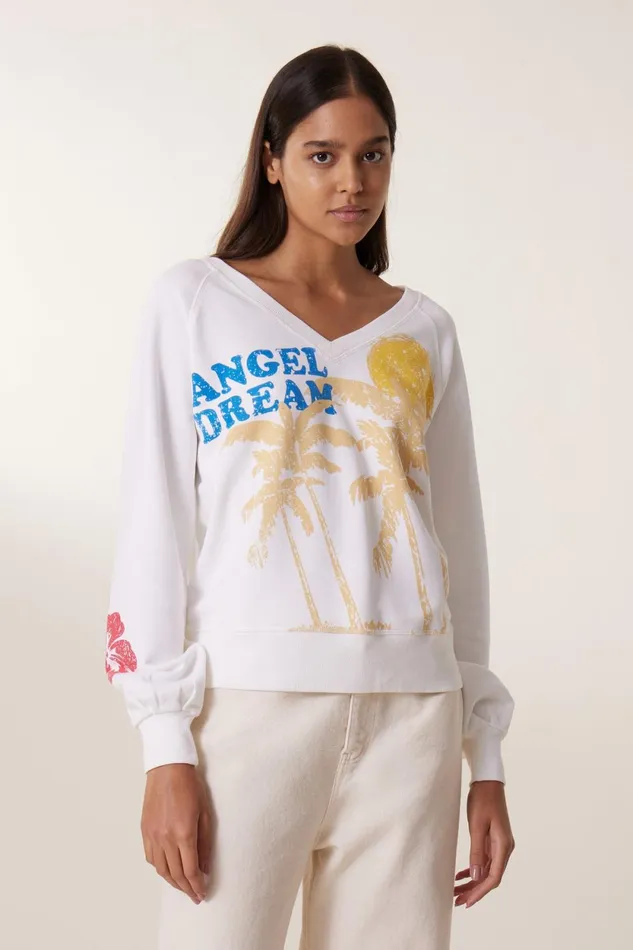 Sweatshirts Women Leon and Harper Shiva Dream Sweatshirt White