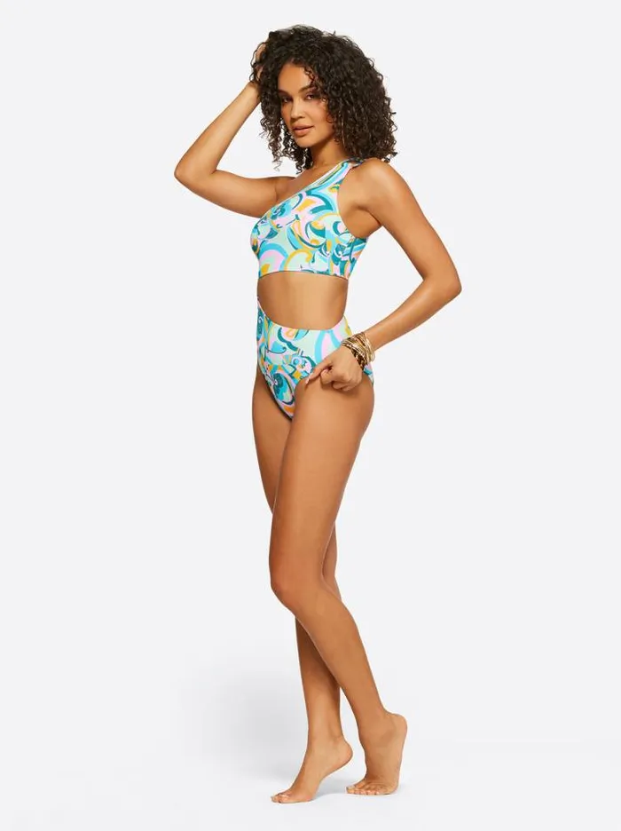 Swim Clothing Jessica Simpson Dream State One Piece In Blue Multi