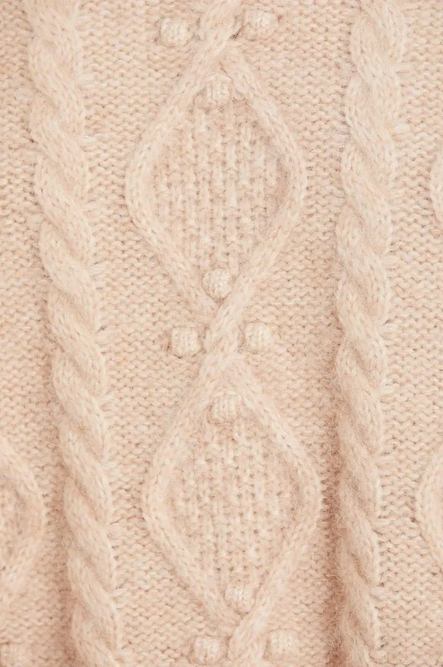 Sylvie Cable Longline Jumper Beige Women Needle and Thread Exclusives