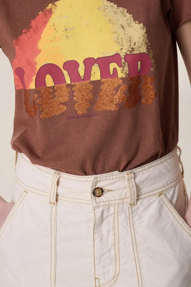 TShirts and Tops Women Leon and Harper Toro Wave Tshirt Blush