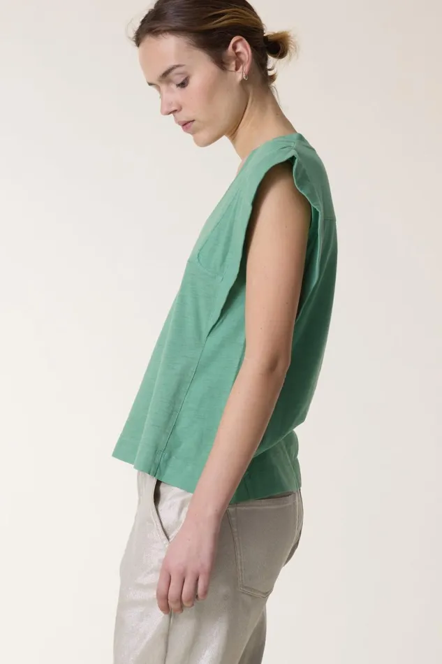 TShirts and Tops Women Leon and Harper Trima1 Plain Tank Top Celadon