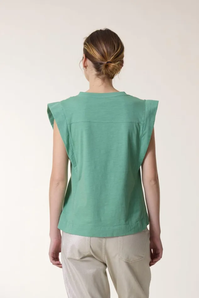 TShirts and Tops Women Leon and Harper Trima1 Plain Tank Top Celadon