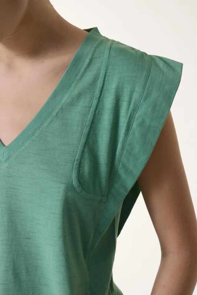 TShirts and Tops Women Leon and Harper Trima1 Plain Tank Top Celadon