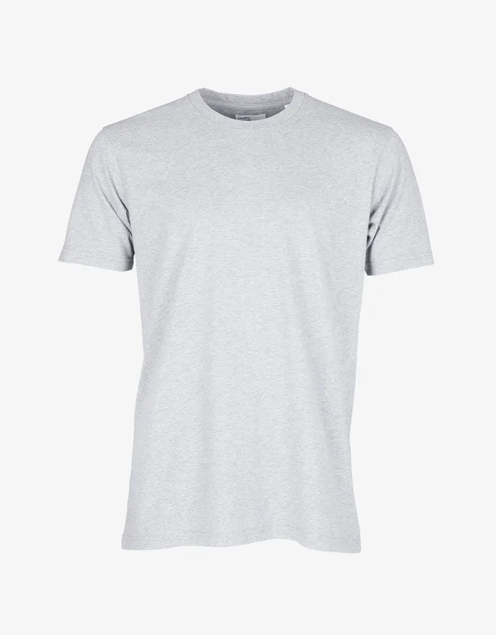 TShirts Classic Organic Tee 8211 Snow Melange 8211 Colorfulstandard Men