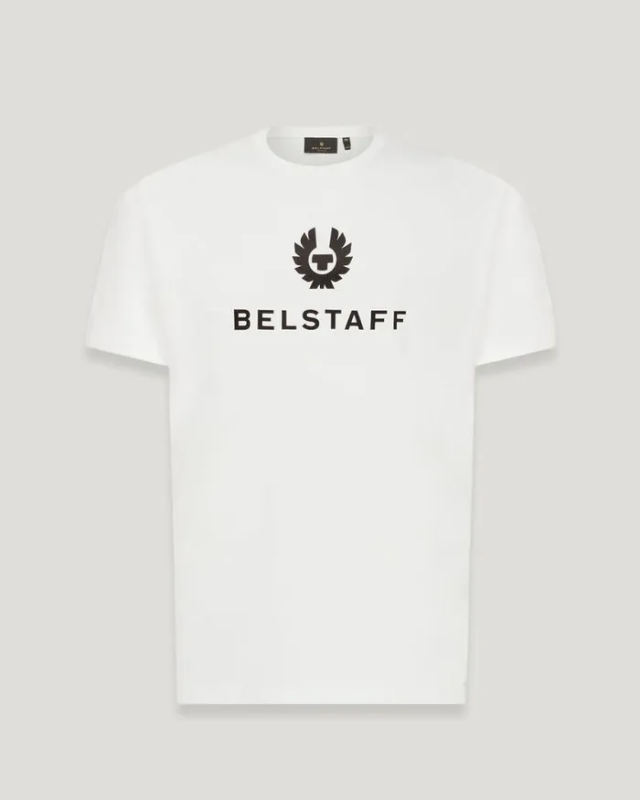 TShirts Men Belstaff Belstaff Signature TShirt White