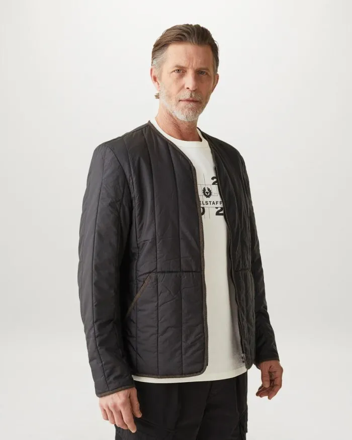TShirts Men Belstaff Centenary Logo TShirt Chalk