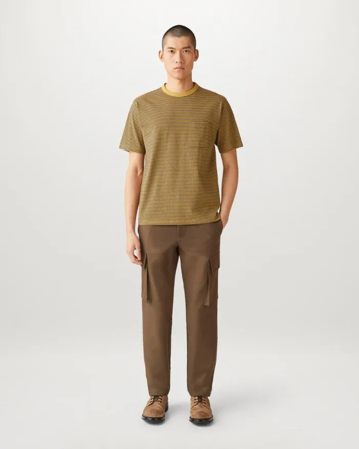 TShirts Men Belstaff Drum TShirt Glaze Yellow Charcoal Heather TShirts Men Belstaff Drum TShirt Glaze Yellow Charcoal Heather