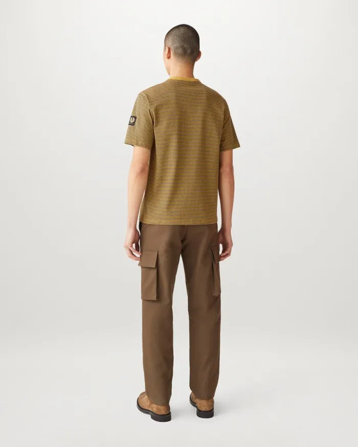 TShirts Men Belstaff Drum TShirt Glaze Yellow Charcoal Heather TShirts Men Belstaff Drum TShirt Glaze Yellow Charcoal Heather