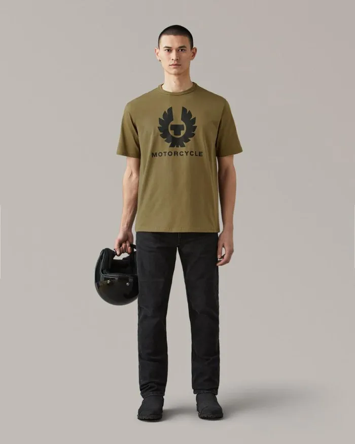 TShirts Men Belstaff Motorcycle Phoenix TShirt Belstaff Olive