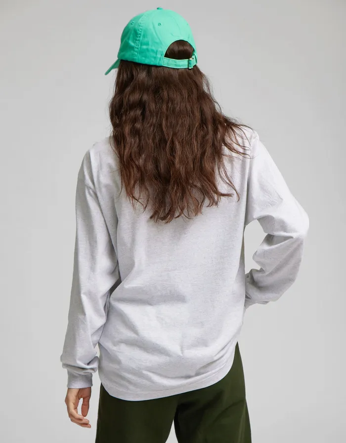TShirts Oversized Organic LS TShirt 8211 Misty Brown Colorfulstandard Women