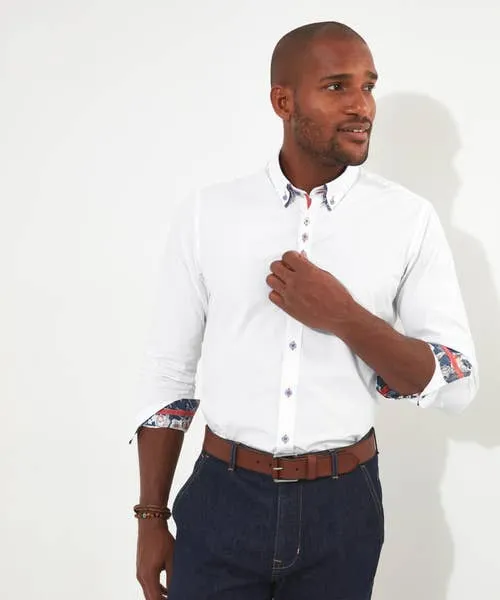 Tailoring Joebrowns Apparel Delightful Double Collar Shirt White